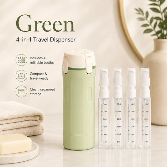 Botella de viaje dispensadora 4 en 1 PourPod
