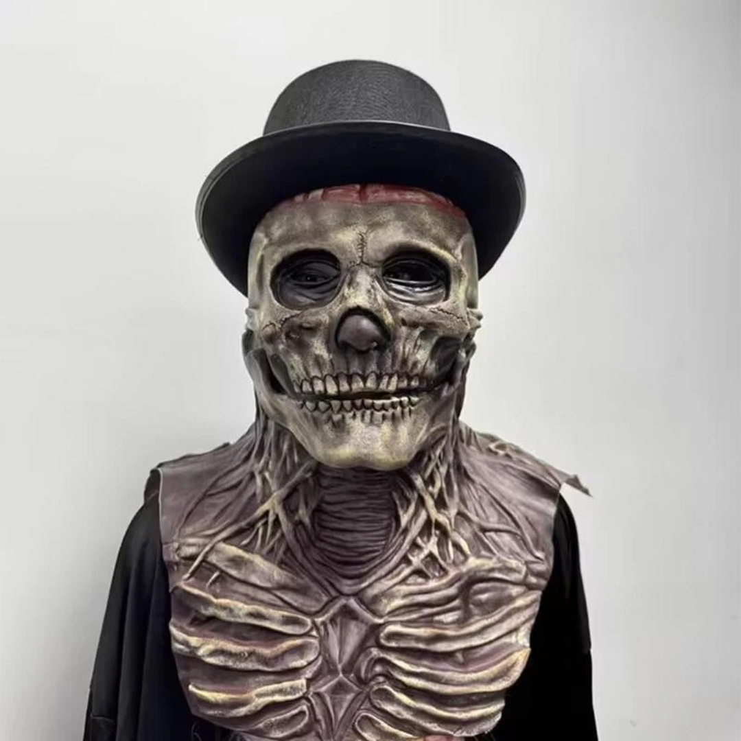 Hirn-Detail Schädelmaske für einen gruseligen Look