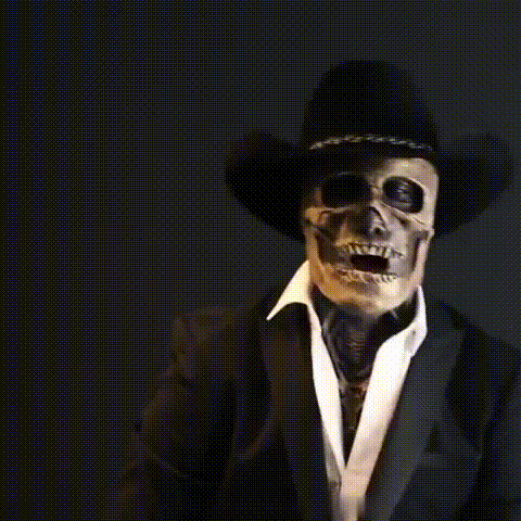 Hirn-Detail Schädelmaske für einen gruseligen Look