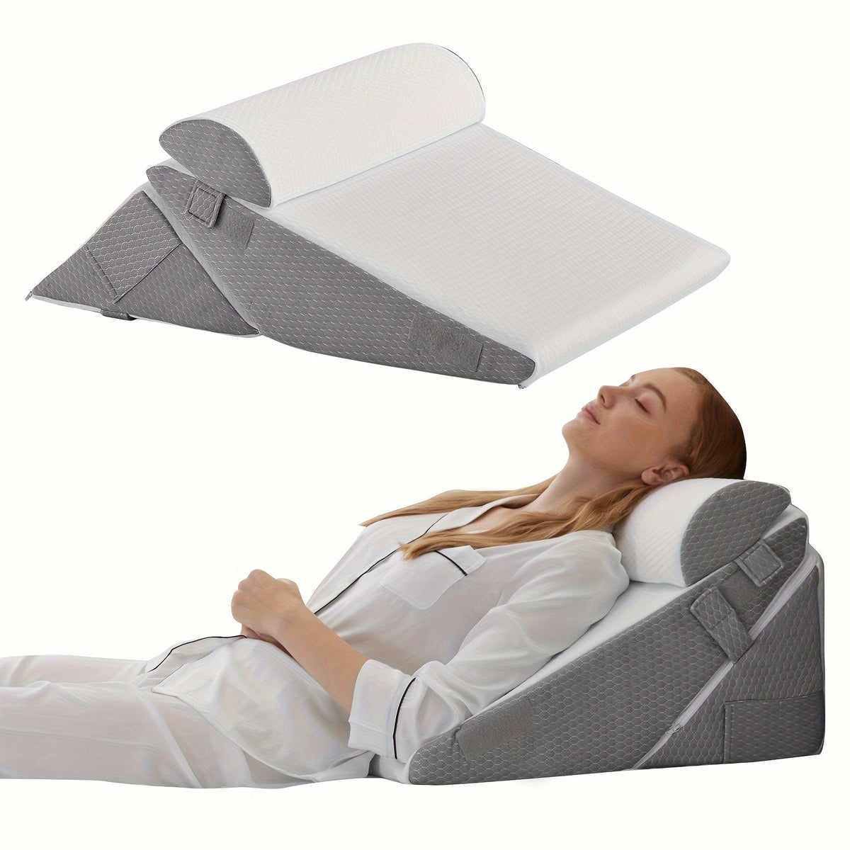 Verstellbares Keilkissen für erhöhten Komfort im Bett