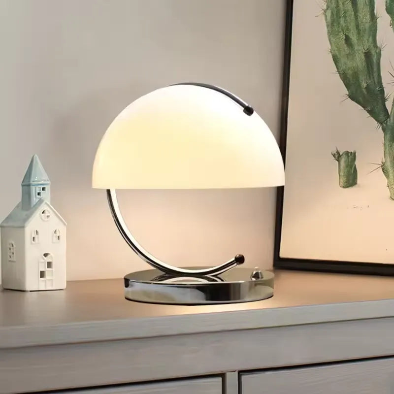 Lámpara de Mesa de Cristal Escandinava