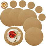 Sets de table tissés en tissu (lot de 6 pièces)