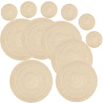 Sets de table tissés en tissu (lot de 6 pièces)