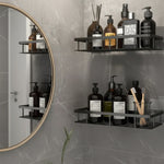 Adhesive Bathroom Shelf for Drill-Free Style