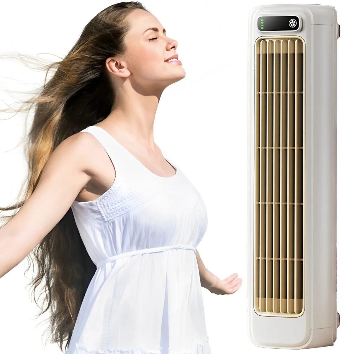 Ventilador de cocina de verano de tres velocidades, aire acondicionado portátil de pared, ventilador de enfriamiento ultra silencioso montado
