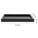 Wooden Tea Tray Rectangle Shape Solid Wood Tea Coffee Snack Food Meals Serving Tray Plate for Home Hotels Restaurants Canteens