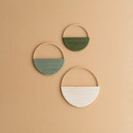 Tenture murale macramé avec bâton en bois