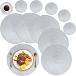 Sets de table tissés en tissu (lot de 6 pièces)