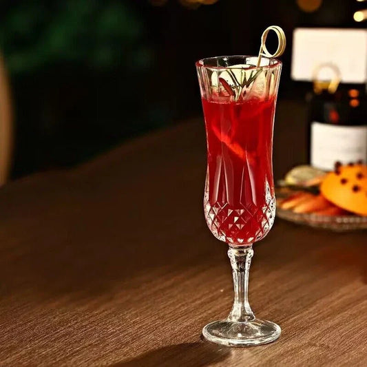 Vintage Crystal Glass Spirits Goblet Cup Cocktail Goblet Engraved Wine Glass Whisky Cups Juice Cup Beer Mug Home Bar Drinkware