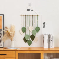 Modern Boho Leaf Macrame Wall Hanging