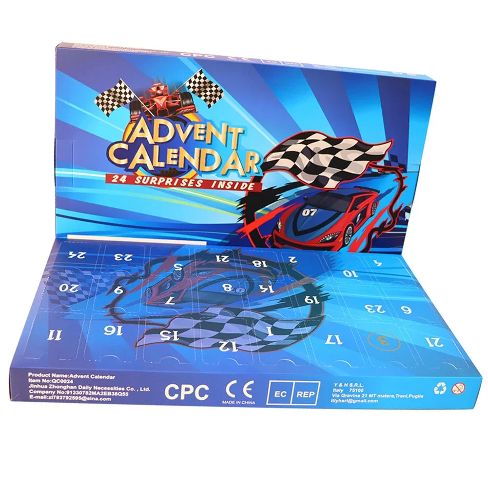 Calendario dell'Avvento Macchinina di Natale per Divertimento Festivo