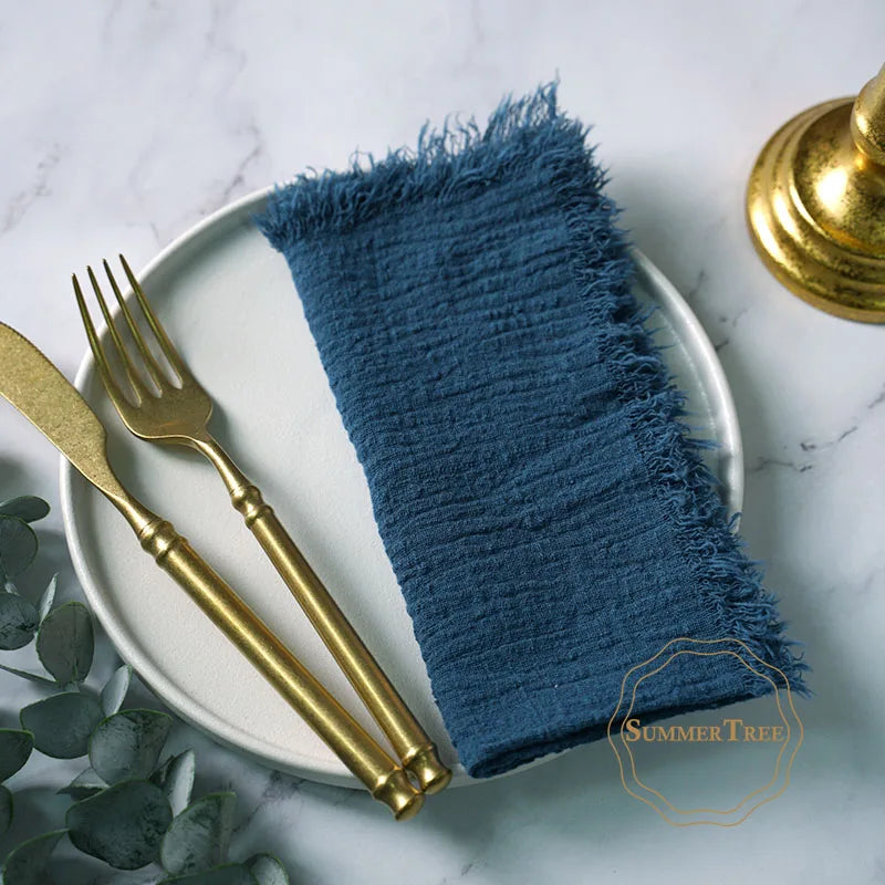 Serviettes en tissu de coton (lot de 12)