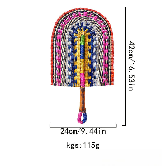 Seagrass Woven Wall Hanging Decor Fan
