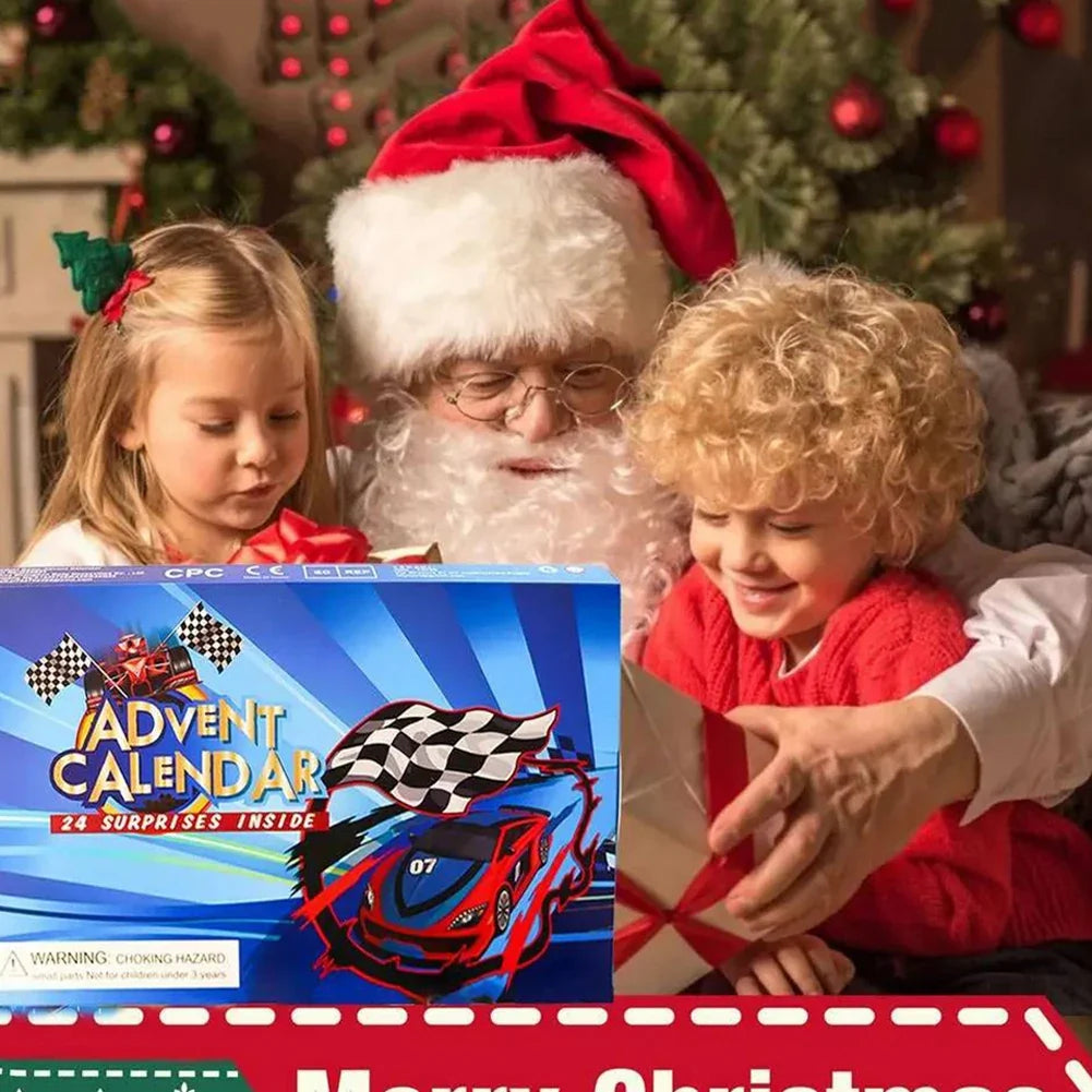 Calendario dell'Avvento Macchinina di Natale per Divertimento Festivo