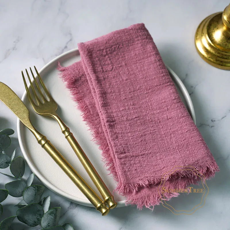 Serviettes en tissu de coton (lot de 12)