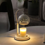 Celestial Candle Warmer Lamp With Starry Glow