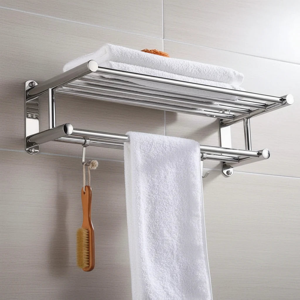 Stainless Steel Towel Storage for Clutter-Free Style