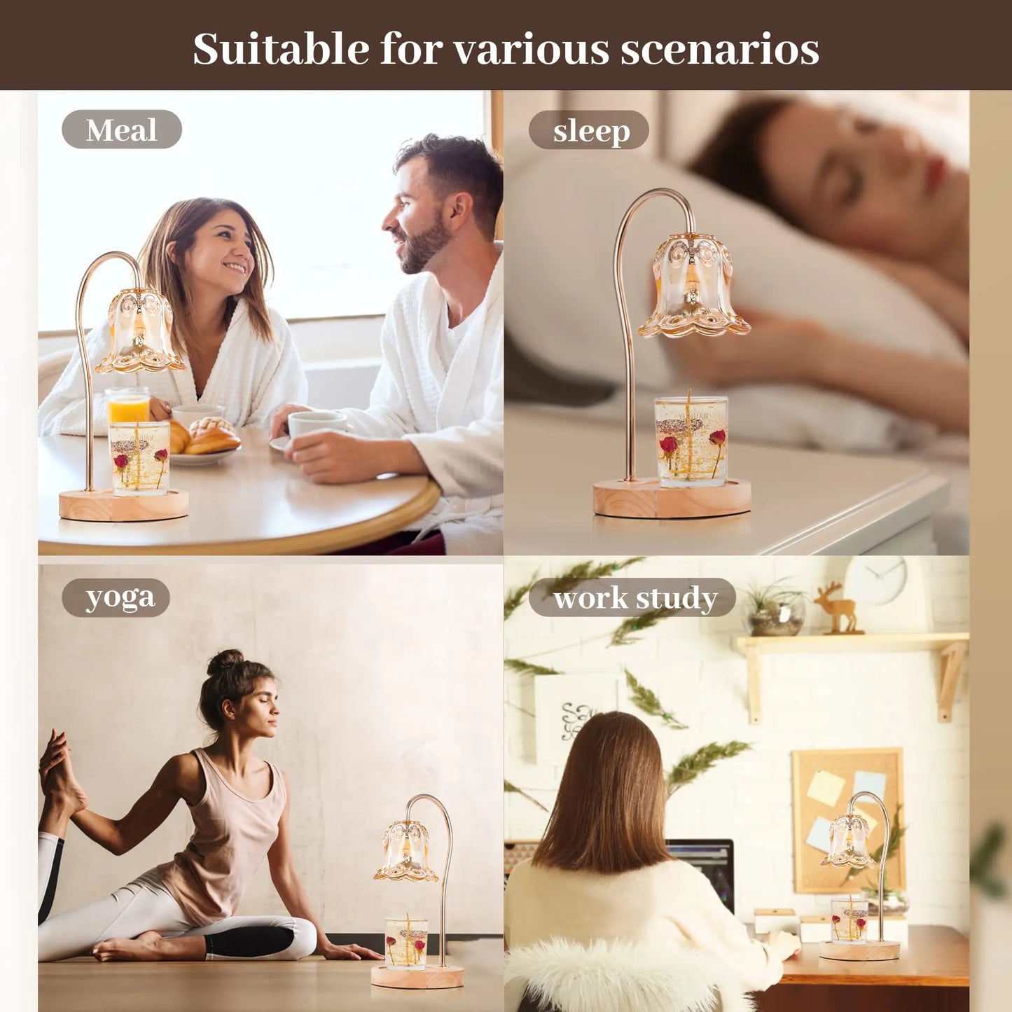 Wax Melter Candle Lamp For Ambient Glow