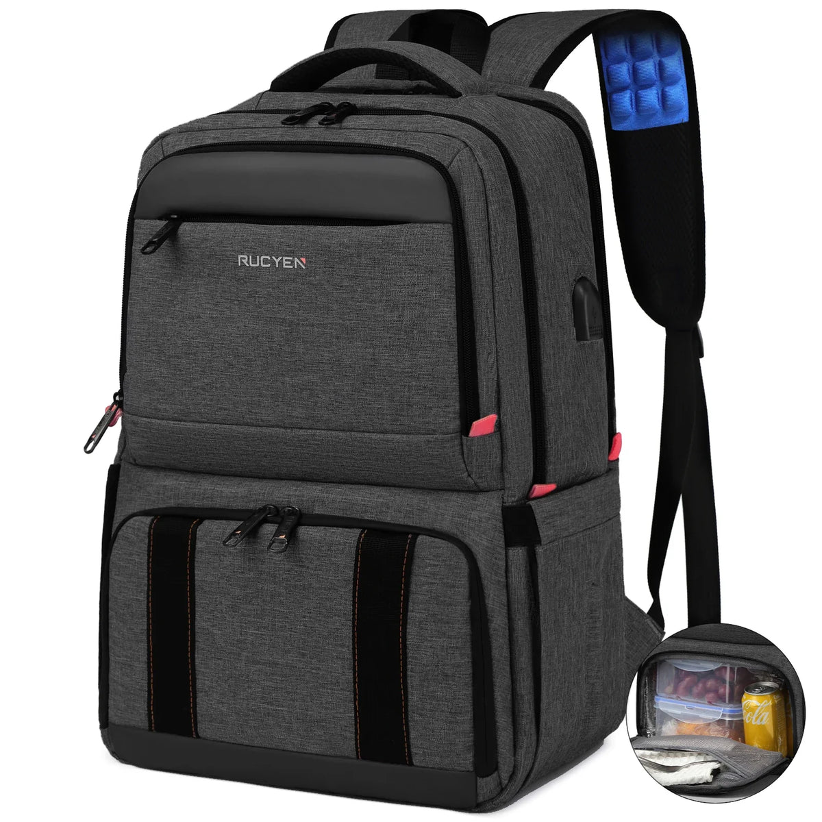 Insulated Cooler Lunch Backpack - Large Capacity