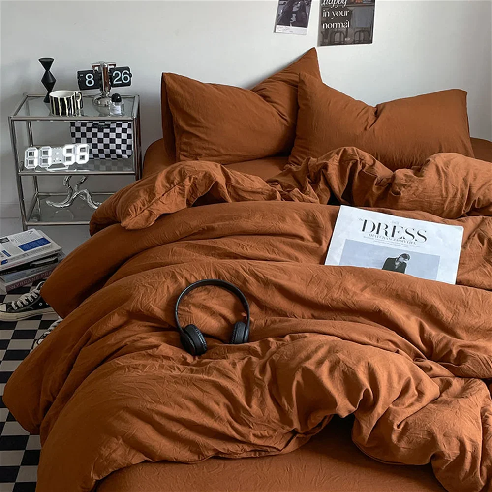 4-Piece Brushed Bedding Set | Soft Duvet Cover & Bed Sheet Set