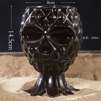 Tattoo Skull Tiki Cocktail Glasses