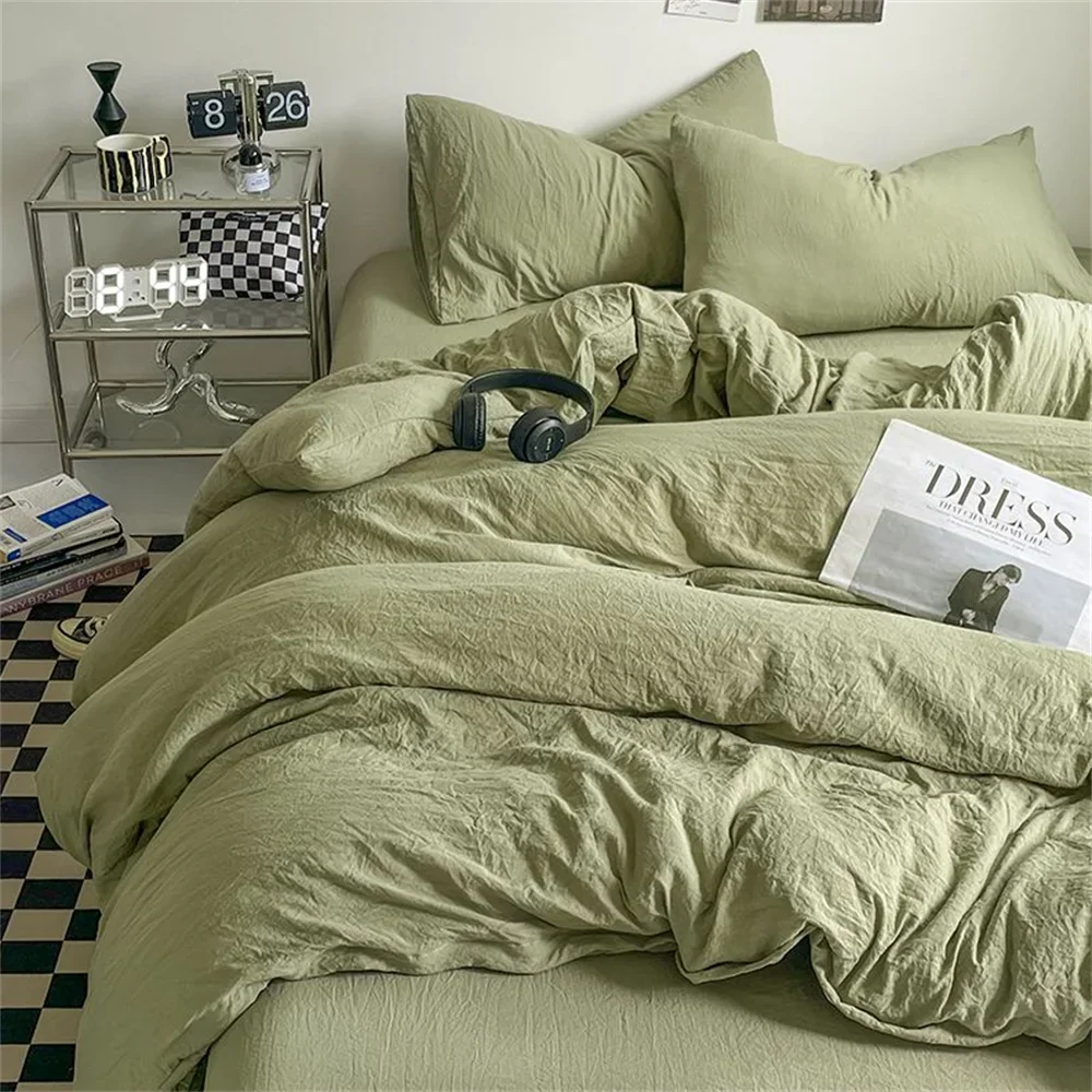 4-Piece Brushed Bedding Set | Soft Duvet Cover & Bed Sheet Set