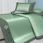 Ice Silk Cool Mat Bed Sheet Set