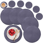 Sets de table tissés en tissu (lot de 6 pièces)