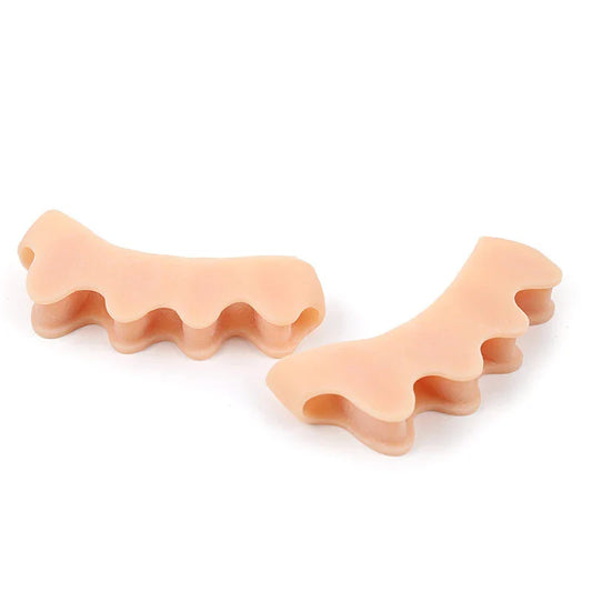 Separador protector de dedos adecuado para juanetes, yoga, gel de silicona, corrector de dedos en martillo para hombres y mujeres, 1 par