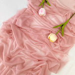 Runner da tavola in tessuto chiffon