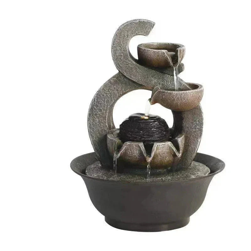 Minimalist Indoor Waterfall Fountain for Serene Spaces