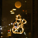 Santa Snowman Cup Lights for Festive Windows