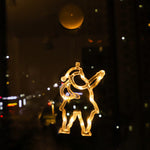 Santa Snowman Cup Lights for Festive Windows