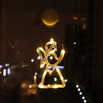 Santa Snowman Cup Lights for Festive Windows