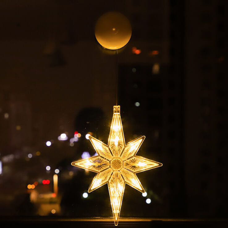 Santa Snowman Cup Lights for Festive Windows