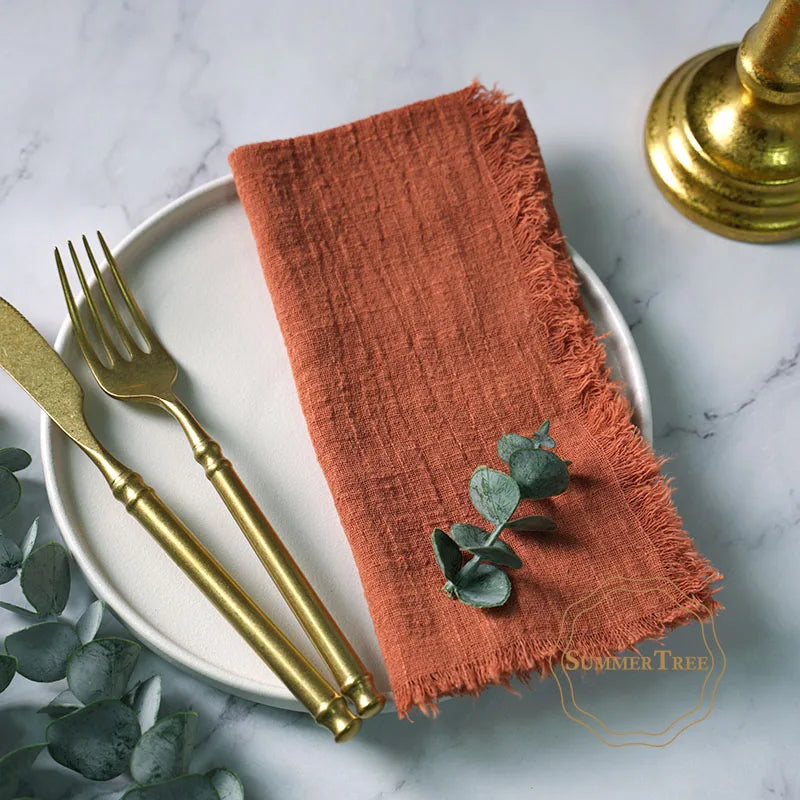 Serviettes en tissu de coton (lot de 12)