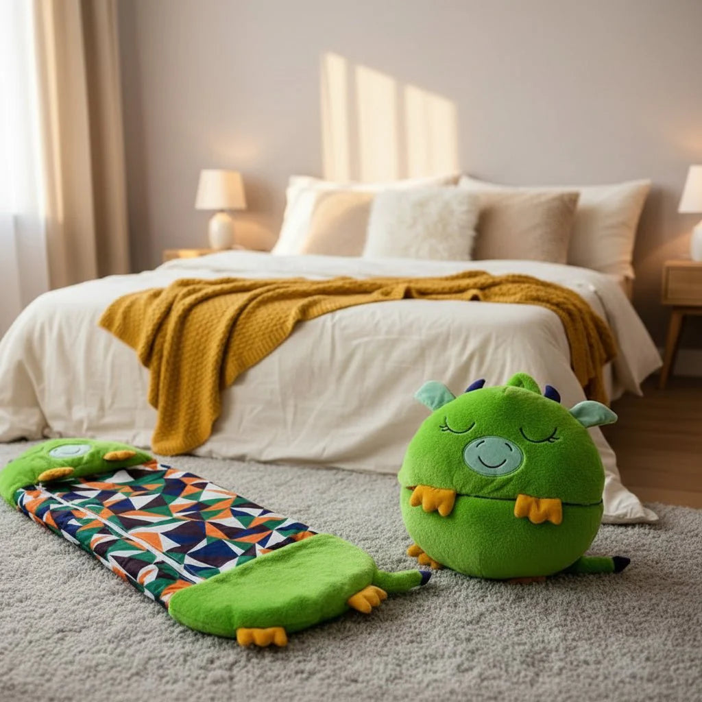 2-in-1 Plush Toy Sleeping Bag for Cozy Adventures