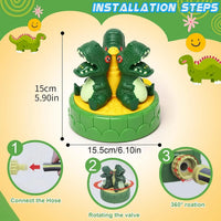Water Sprinkler for Kids Outdoor Play Fun Summer Dinosaur Water Toys for Toddler Kids Outside Yard Activities Summer