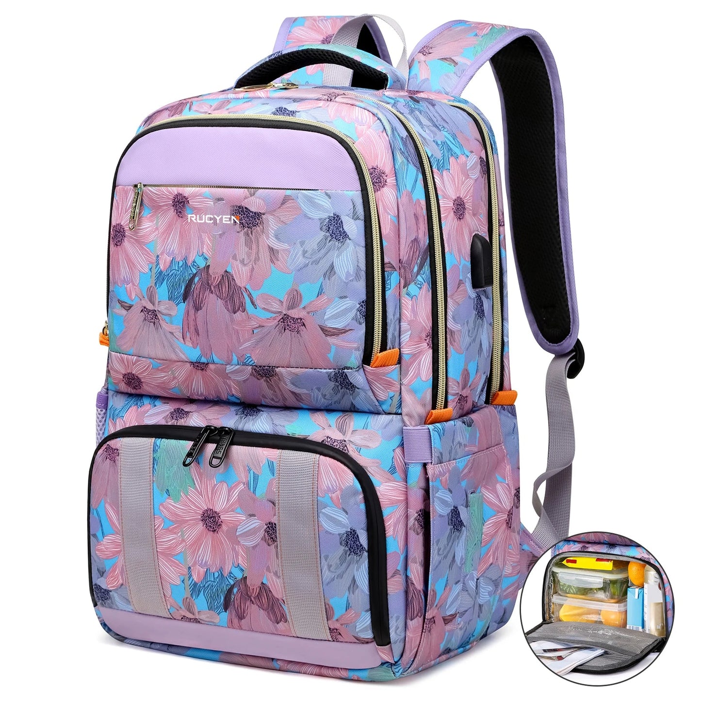 Insulated Cooler Lunch Backpack - Large Capacity