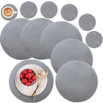Sets de table tissés en tissu (lot de 6 pièces)