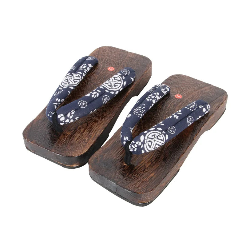 Japanese Geta Sandals Handcrafted Wood & Fabric