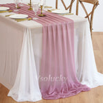 Table Runner Luxury Sheer for Wedding Rustic Boho Party Bridal Shower Birthday Christmas Decorations