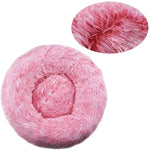 Rundes Hundebett Winterwarm Katzenbett Plüschkorb für Hunde, waschbares Haustierbett für kleine, mittlere und große Hunde, Sofa für Katzen