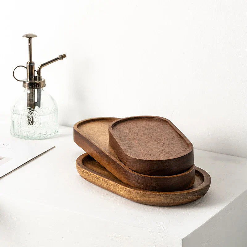 Plateau en bois fait main – Centre de table saisissant  