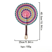 Seagrass Woven Wall Hanging Decor Fan