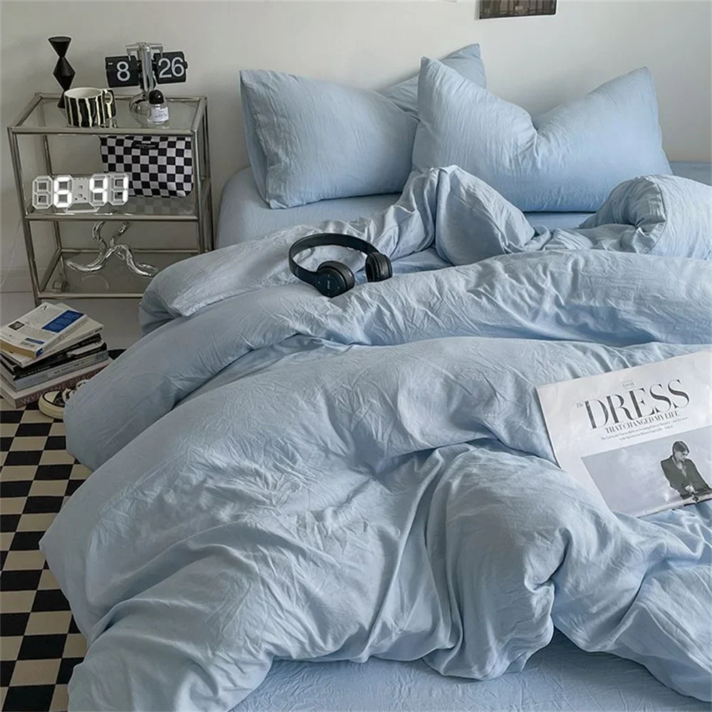 4-Piece Brushed Bedding Set | Soft Duvet Cover & Bed Sheet Set