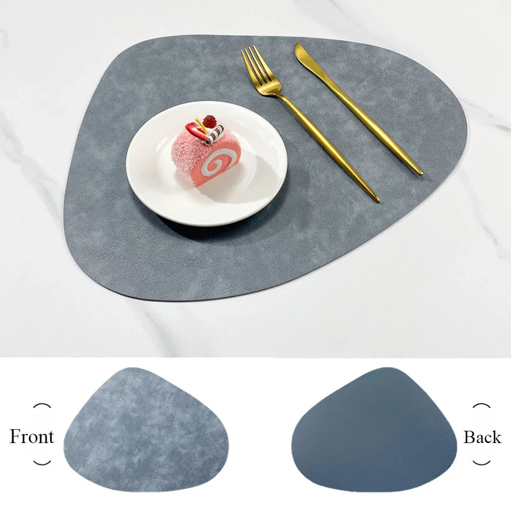 Set de table en cuir effet goutte d'eau
