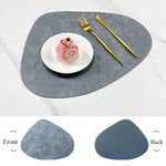 Set de table en cuir effet goutte d'eau