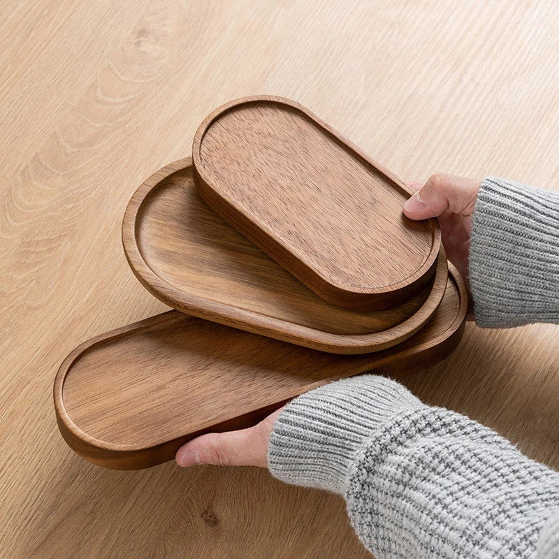 Plateau en bois fait main – Centre de table saisissant  