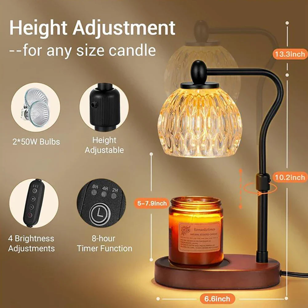 Adjustable Candle Warmer Lamp For Cozy Ambience